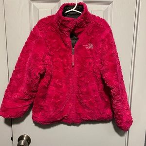 Girls 7/8 reversible Mossbud Northface jacket
